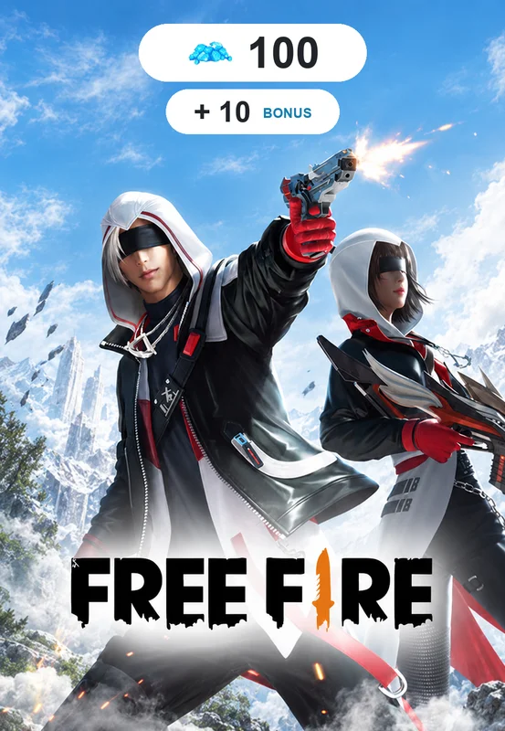 Free Fire - 100 + 10 Diamants - Global