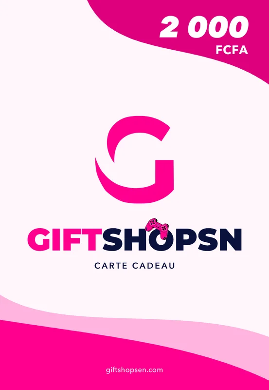 Carte cadeau Giftshopsn 2 000 Fcfa